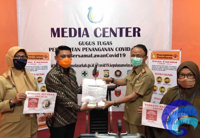 Kristalab Surya Medika, dan Inti Sulawesi Selatan  Serahkan APD ke GTPPC19 Selayar