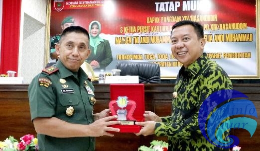 Tatap Muka dan Silaturrahim Pangdam XIV/Hsn dengan Jajaran Pemerintah Kabupaten Kepulauan Selayar