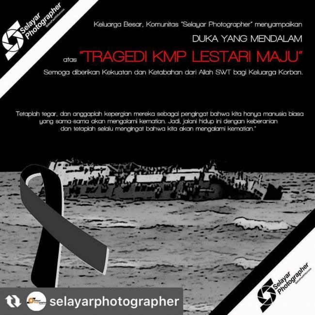Komunitas Selayar Photographer Sampaikan Ungkapan Belasungkawa Atas Korban KMP Lestari Maju 