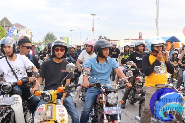 Sedikitnya 300 Bikers Ramaikan Event Motor Wisata Klasik di Kepulauan Selayar