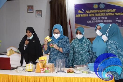 TP PKK Selayar Gelar Pelatihan Kader Pangan dan Kader Tata Laksana Rumah Tangga