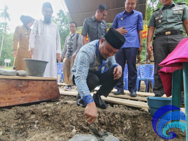 Wagub Sulsel Peletakan Batu Pertama Pembangunan Mesjid Pesantren As Sunnah Selayar 