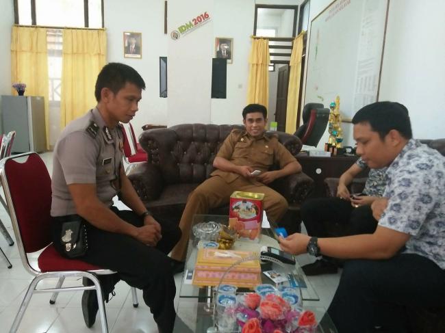 Bhabinkamtibmas Kelurahan Putabangun Temui Plt Kadis PMD, Ini Yang Dibicarakan