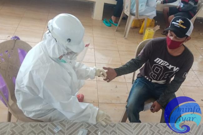 Sebanyak 73 Orang Menjalani RDT di Pelabuhan Pamatata, Alhamdulillah Hasilnya Negatif