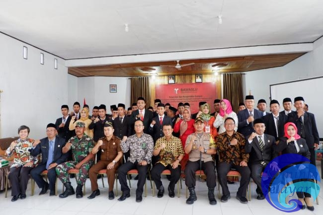 Panwascam Dilantik, Ini Arahan Sekda Kepulauan Selayar