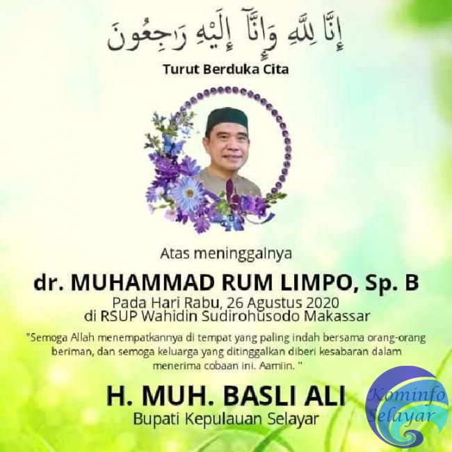 Dokter Spesialis Bedah RSUD KH. Hayyung Tutup Usia, Bupati Selayar Turut Berbelasungkawa