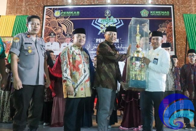 Pesan Bupati Kepada Juara MTQ Selayar agar Jangan Cepat Berpuas Diri