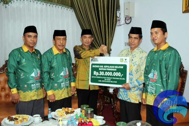Baznas Sisihkan Anggarannya untuk Bantuan Pendidikan Kafilah STQH Selayar
