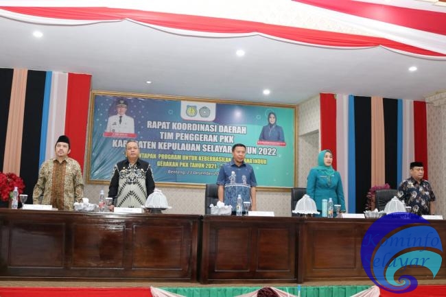 Buka Rakorda PKK, Bupati Selayar Tekankan Prioritaskan Program Pemberdayaan dan Kesejahteraan Keluarga