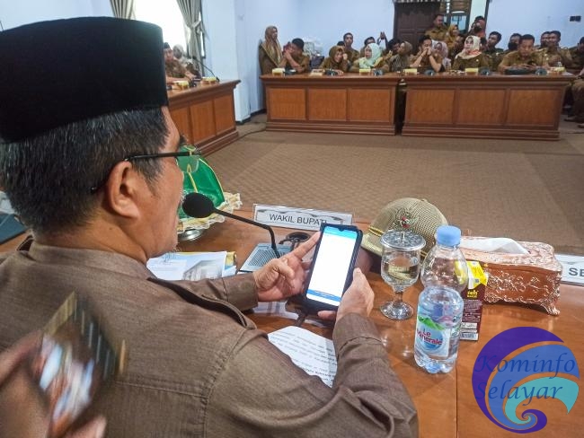 Wabup Kepulauan Selayar Launching Penggunaan Aplikasi Tanda Tangan Elektronik