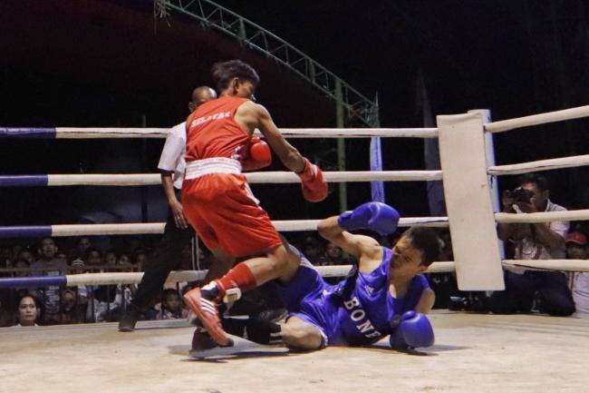 Cabor Tinju : Petinju Selayar Herdinda ke Final, Anjas ke Semi Final Porda XVI Sulsel