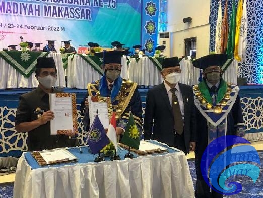 Pemkab Kepulauan Selayar Tanda Tangani MoU Bersama Universitas Muhammadiyah Makassar