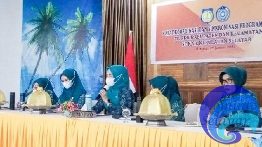 Rakor, Musrifah Basli Minta Program Kerja PKK Kecamatan, Desa dan Kelurahan Sinkron dengan Program PKK Kabupaten