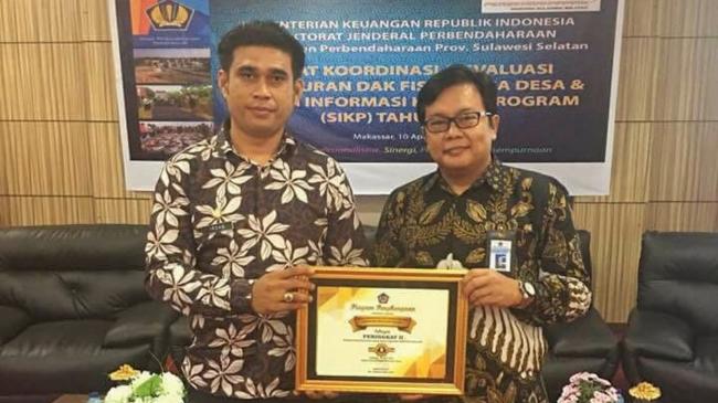 Begini Komentar plt. Kadis PMD Selayar, Setelah Raih Penghargaan Penyaluran Dana Desa Terbaik