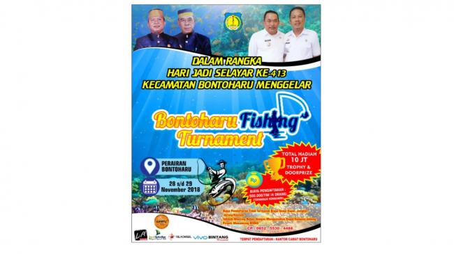 Ingat! Semarak Hari Jadi ke-413 Selayar, Kecamatan Bontoharu Gelar Lomba Mancing