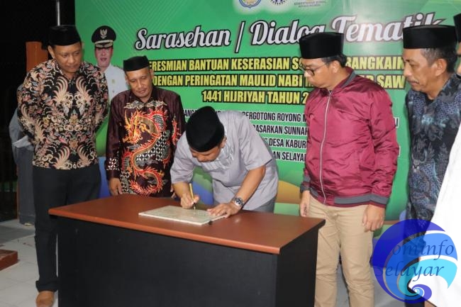 Bupati Kepulauan Selayar Resmikan Sarana Air Bersih Program Keserasian Sosial