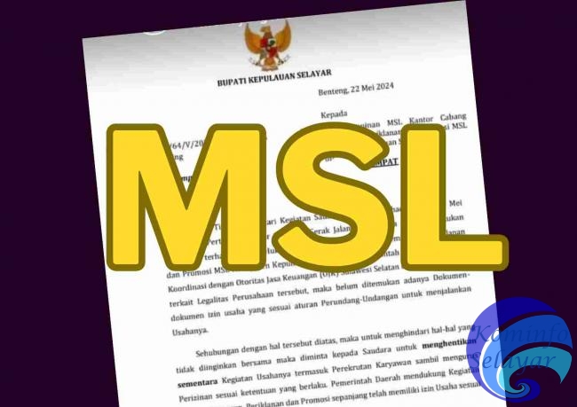 Pemkab Selayar Minta Pihak MSL Hentikan Sementara Kegiatan Usaha dan Perekrutan Karyawan