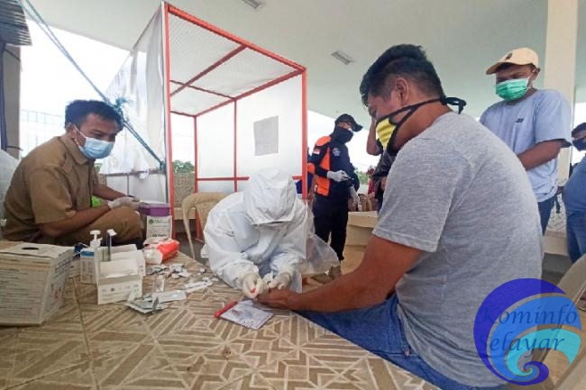 Hari Ini Sopir dan Kondektur Jalani Rapid Test di Pelabuhan Pamatata, Ini Hasilnya