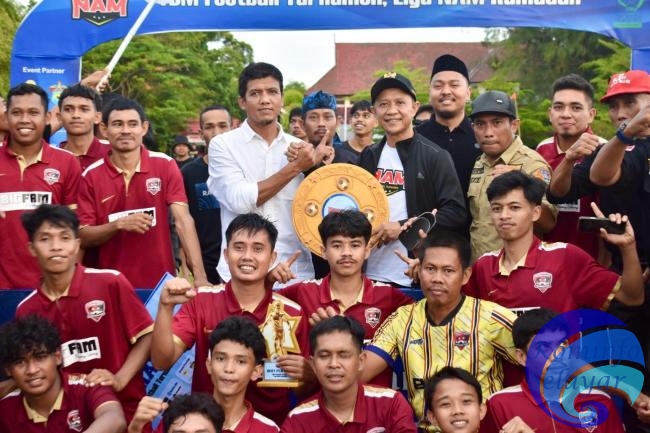 Tabang Putra FC Juara Liga NAM Ramadan 2025, Bupati Natsir Ali ucapkan selamat dan arahkan pertahankan prestasi