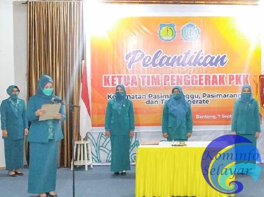Musrifah Basli Lantik 3 Ketua TP PKK Kecamatan Kepulauan