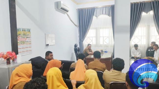 Kadis Kominfo SP Berikan Pengarahan kepad Tenaga PHL, Diminta Tingkatkan Kedisiplinan