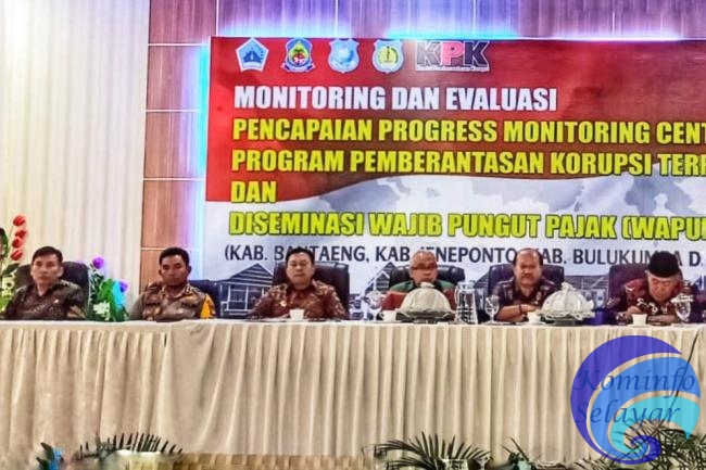 Bupati Bersama Wabup Kepulauan Selayar Kompak Hadiri Monev KPK di Bantaeng
