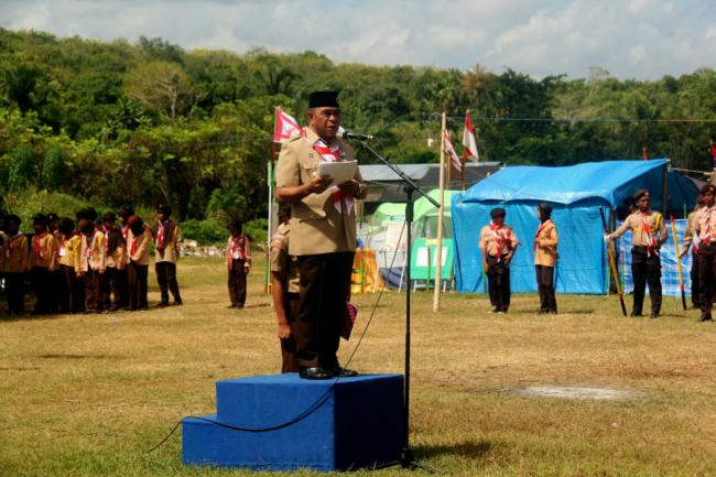 Wakil Bupati Kepulauan Selayar Pimpin Apel Besar Hari Pramuka ke-56
