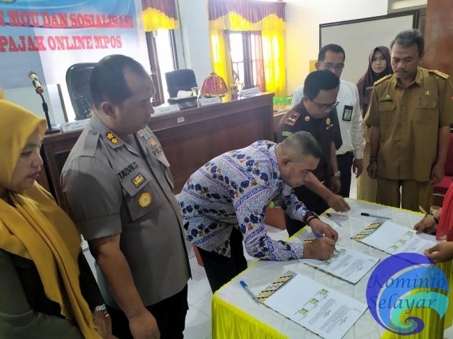 Wabup Selayar Tanda Tangani MOU dan Buka Sosialisasi MPOS