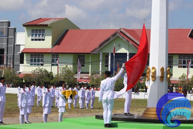 Upacara Peringatan Hut Ke 79 RI Di Kep. Selayar Berjalan Lancar, Bupati Basli Ali Haturkan Terima Kasih
