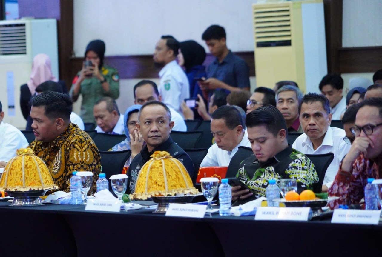 Bupati Natsir Ali Hadiri High Level Meeting TPID dan TP2DD Sulsel, Bahas Pengendalian Inflasi dan Digitalisasi Pembayaran