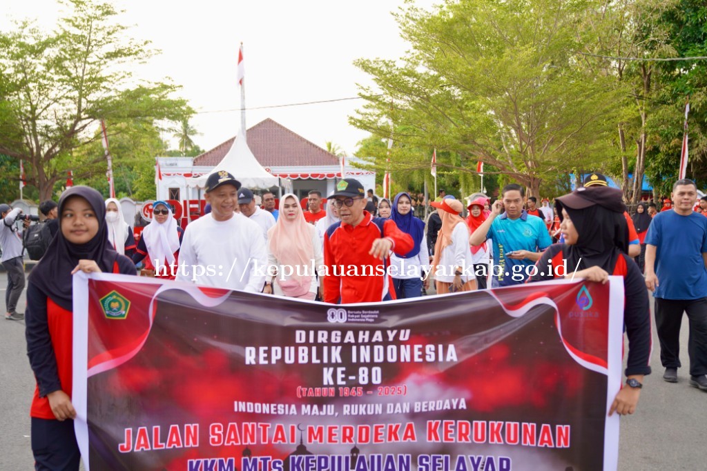 Kemenag Selayar Gelar Jalan Santai Merdeka, Bupati Natsir Ali Ajak Warga Jaga Persaudaraan