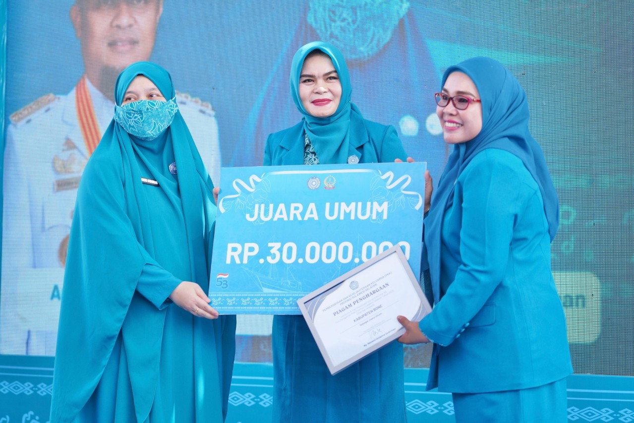 Yanti Rahmawati Ukir Sejarah Baru, Bawa PKK Selayar Raih Juara Umum di Jambore dan HKG PKK ke-53 Sulsel di Bone