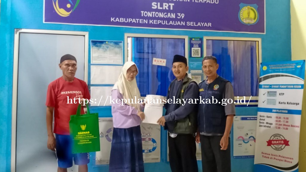 Kolaborasi BAZNAS dan Dinsos Selayar Bantu Pemulihan Warga Terlantar
