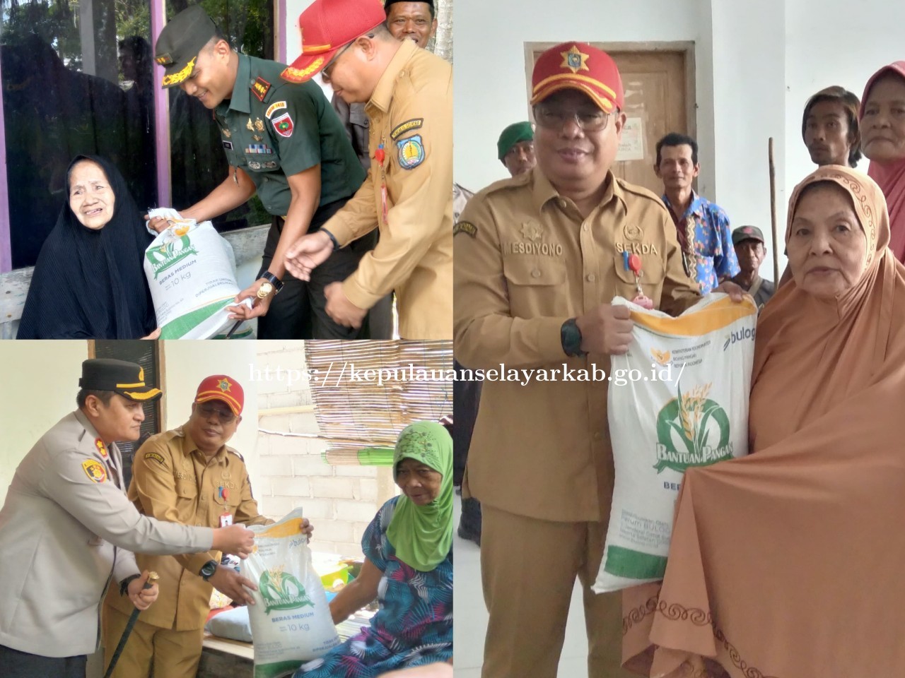 Sekda Mesdiyono Bersama Kapolres, Dandim Kawal Langsung Penyaluran Bantuan Pangan Beras 2025 di Bungaiya
