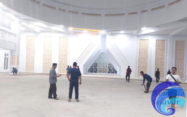 Antisipasi Hujan, Pemkab Selayar Siapkan  Masjid Raya Rahmatan Lil Alamin Shlat Idul Fitri 1445 H