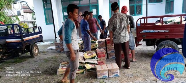 Bantuan Pangan Sudah Menyentuh Warga Korban Gempa di Pasilambena Kepulauan Selayar
