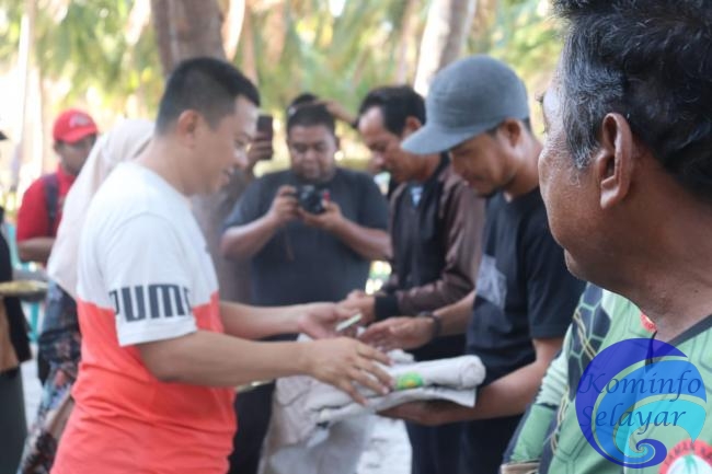 Kunker di Pulau Jinato, Bupati Basli Ali Kukuhkan MMP Bentukan Balai TN Taka Bonerate